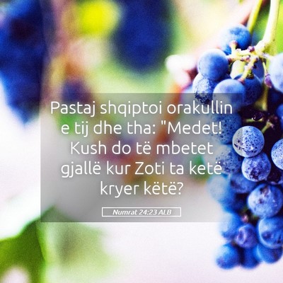 Picture 05 - Numrat 24:23 ALB - Pastaj shqiptoi orakullin e tij dhe tha: 