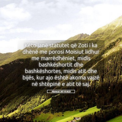 Picture 05 - Numrat 30:16 ALB - Këto janë statutet që Zoti i ka dhënë me - Bible Verse Picture