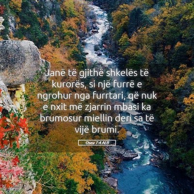 Picture 05 - Osea 7:4 ALB - Janë të gjithë shkelës të kurorës, si një - Bible Verse Picture