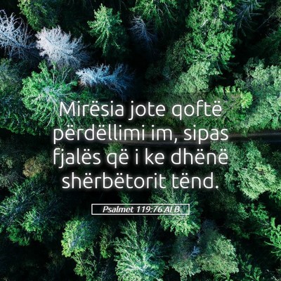 Picture 05 - Psalmet 119:76 ALB - Mirësia jote qoftë përdëllimi im, sipas - Bible Verse Picture