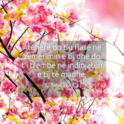 Picture 05 - Psalmet 2:5 ALB - Atëherë do t’u flasë në zemërimin e tij - Bible Verse Picture