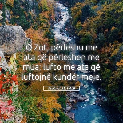 Picture 05 - Psalmet 35:1 ALB - O Zot, përleshu me ata që përleshen me mua; - Bible Verse Picture