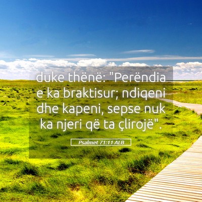 Picture 05 - Psalmet 71:11 ALB - duke thënë: 