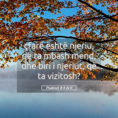 Picture 05 - Psalmet 8:4 ALB - çfarë është njeriu, që ta mbash mend, dhe - Bible Verse Picture