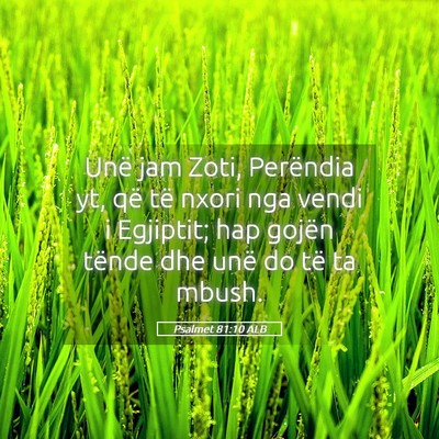 Picture 05 - Psalmet 81:10 ALB - Unë jam Zoti, Perëndia yt, që të nxori nga - Bible Verse Picture