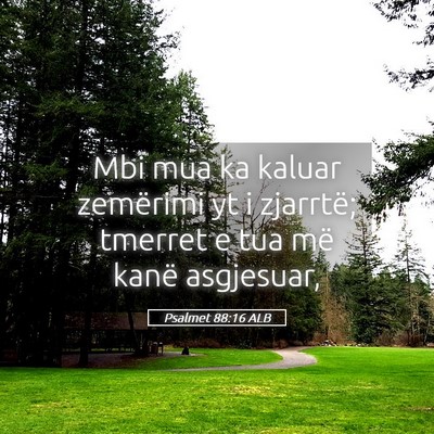 Picture 05 - Psalmet 88:16 ALB - Mbi mua ka kaluar zemërimi yt i zjarrtë; - Bible Verse Picture