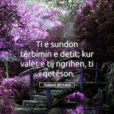 Picture 05 - Psalmet 89:9 ALB - Ti e sundon tërbimin e detit; kur valët e tij - Bible Verse Picture