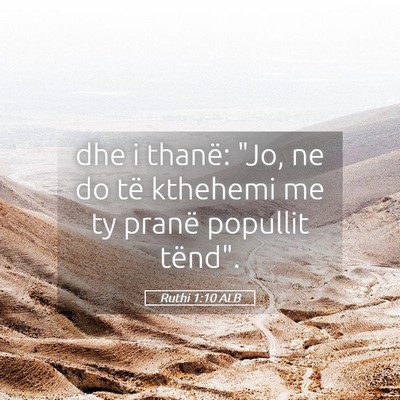 Picture 05 - Ruthi 1:10 ALB - dhe i thanë: 