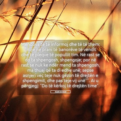 Picture 05 - Ruthi 4:4 ALB - Mendova të të informoj dhe të të them: 