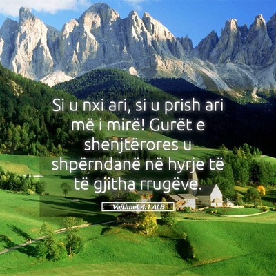 Picture 05 - Vajtimet 4:1 ALB - Si u nxi ari, si u prish ari më i mirë! Gurët - Bible Verse Picture