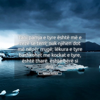Picture 05 - Vajtimet 4:8 ALB - Tani pamja e tyre është më e zezë se terri; - Bible Verse Picture