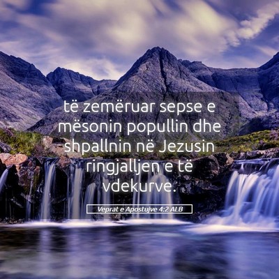 Picture 05 - Veprat e Apostujve 4:2 ALB - të zemëruar sepse e mësonin popullin dhe - Bible Verse Picture