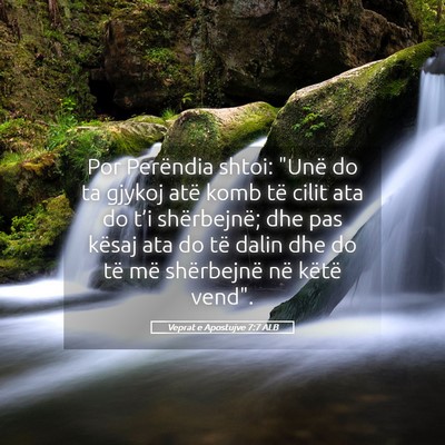 Picture 05 - Veprat e Apostujve 7:7 ALB - Por Perëndia shtoi: 