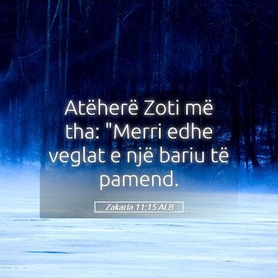 Picture 05 - Zakaria 11:15 ALB - Atëherë Zoti më tha: 
