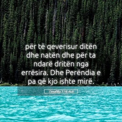 Picture 05 - Zanafilla 1:18 ALB - për të qeverisur ditën dhe natën dhe për ta - Bible Verse Picture