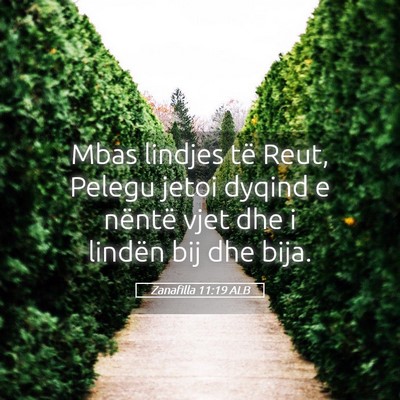 Picture 05 - Zanafilla 11:19 ALB - Mbas lindjes të Reut, Pelegu jetoi dyqind e - Bible Verse Picture