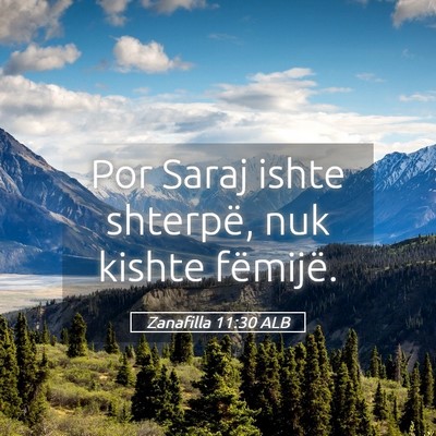 Picture 05 - Zanafilla 11:30 ALB - Por Saraj ishte shterpë, nuk kishte - Bible Verse Picture