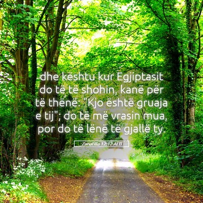 Picture 05 - Zanafilla 12:12 ALB - dhe kështu kur Egjiptasit do të të shohin, - Bible Verse Picture