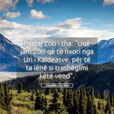 Picture 05 - Zanafilla 15:7 ALB - Pastaj Zoti i tha: 