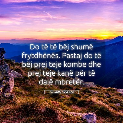 Picture 05 - Zanafilla 17:6 ALB - Do të të bëj shumë frytdhënës. Pastaj do - Bible Verse Picture