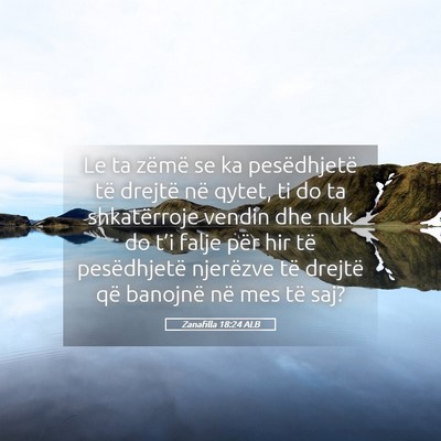 Picture 05 - Zanafilla 18:24 ALB - Le ta zëmë se ka pesëdhjetë të drejtë në - Bible Verse Picture