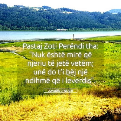 Picture 05 - Zanafilla 2:18 ALB - Pastaj Zoti Perëndi tha: 