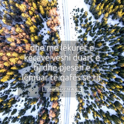 Picture 05 - Zanafilla 27:16 ALB - dhe me lëkurët e kecave veshi duart e tij dhe - Bible Verse Picture