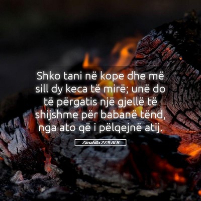 Picture 05 - Zanafilla 27:9 ALB - Shko tani në kope dhe më sill dy keca të - Bible Verse Picture