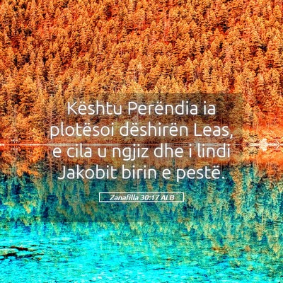 Picture 05 - Zanafilla 30:17 ALB - Kështu Perëndia ia plotësoi dëshirën Leas, e - Bible Verse Picture