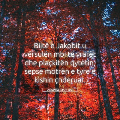 Picture 05 - Zanafilla 34:27 ALB - Bijtë e Jakobit u vërsulën mbi të vrarët dhe - Bible Verse Picture