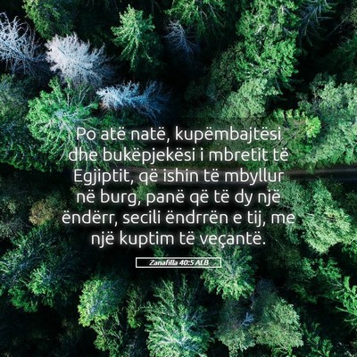 Picture 05 - Zanafilla 40:5 ALB - Po atë natë, kupëmbajtësi dhe bukëpjekësi i - Bible Verse Picture