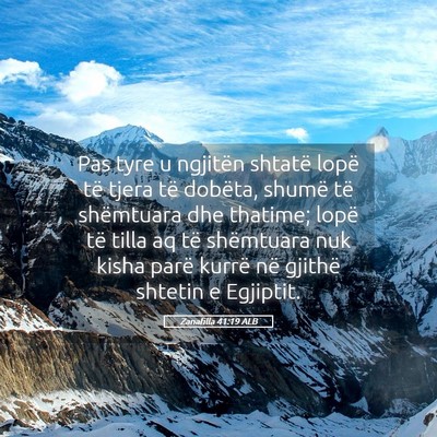 Picture 05 - Zanafilla 41:19 ALB - Pas tyre u ngjitën shtatë lopë të tjera të - Bible Verse Picture