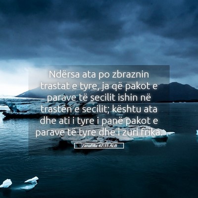 Picture 05 - Zanafilla 42:35 ALB - Ndërsa ata po zbraznin trastat e tyre, ja që - Bible Verse Picture