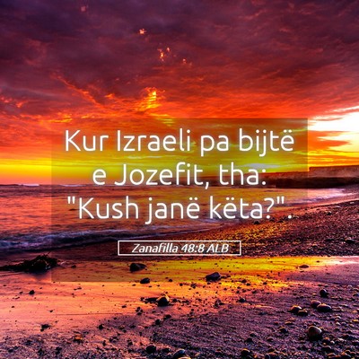 Picture 05 - Zanafilla 48:8 ALB - Kur Izraeli pa bijtë e Jozefit, tha: 