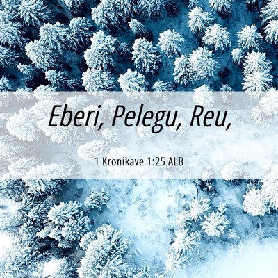 Picture 06 - 1 Kronikave 1:25 ALB - Eberi, Pelegu, - Bible Verse Picture