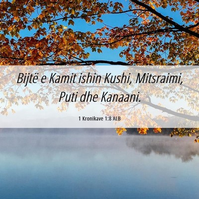 Picture 06 - 1 Kronikave 1:8 ALB - Bijtë e Kamit ishin Kushi, Mitsraimi, Puti dhe - Bible Verse Picture