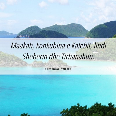 Picture 06 - 1 Kronikave 2:48 ALB - Maakah, konkubina e Kalebit, lindi Sheberin dhe - Bible Verse Picture