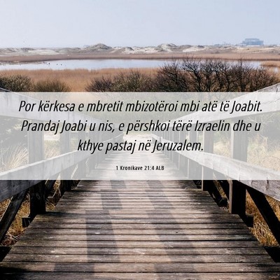 Picture 06 - 1 Kronikave 21:4 ALB - Por kërkesa e mbretit mbizotëroi mbi atë të - Bible Verse Picture