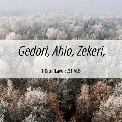 Picture 06 - 1 Kronikave 8:31 ALB - Gedori, Ahio, - Bible Verse Picture