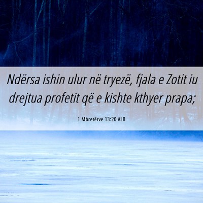 Picture 06 - 1 Mbretërve 13:20 ALB - Ndërsa ishin ulur në tryezë, fjala e Zotit iu - Bible Verse Picture