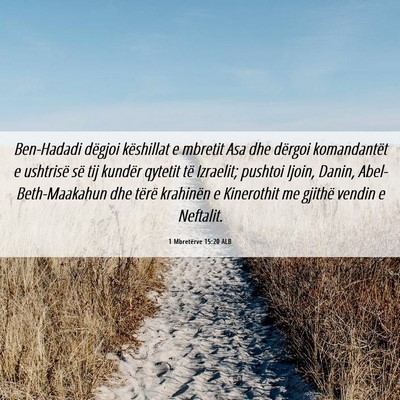 Picture 06 - 1 Mbretërve 15:20 ALB - Ben-Hadadi dëgjoi këshillat e mbretit Asa dhe - Bible Verse Picture