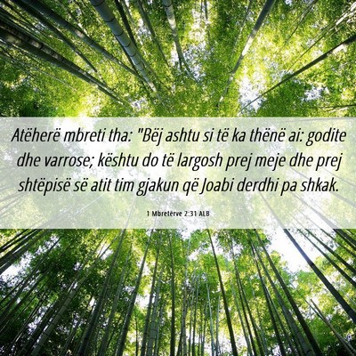 Picture 06 - 1 Mbretërve 2:31 ALB - Atëherë mbreti tha: 