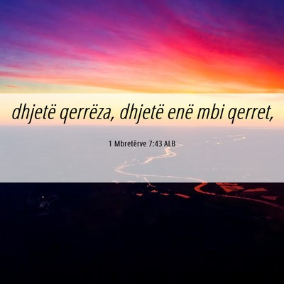 Picture 06 - 1 Mbretërve 7:43 ALB - dhjetë qerrëza, dhjetë enë mbi - Bible Verse Picture