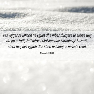 Picture 06 - 1 Samuelit 12:8 ALB - Pas vajtjes së Jakobit në Egjipt dhe mbas - Bible Verse Picture