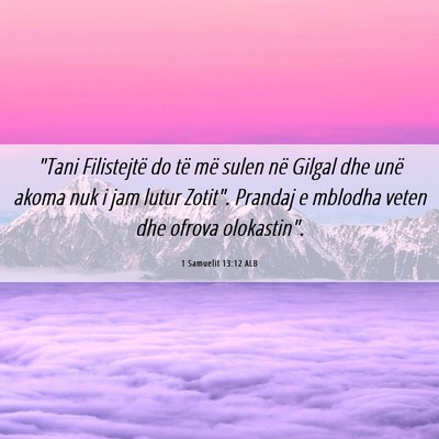 Picture 06 - 1 Samuelit 13:12 ALB - 