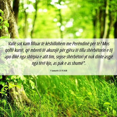 Picture 06 - 1 Samuelit 22:15 ALB - Vallë sot kam filluar të këshillohem me - Bible Verse Picture