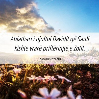 Picture 06 - 1 Samuelit 22:21 ALB - Abiathari i njoftoi Davidit që Sauli kishte - Bible Verse Picture