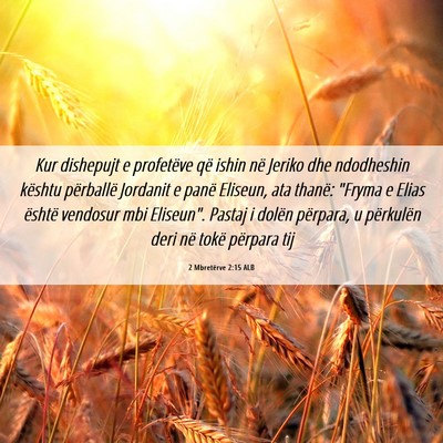 Picture 06 - 2 Mbretërve 2:15 ALB - Kur dishepujt e profetëve që ishin në Jeriko - Bible Verse Picture