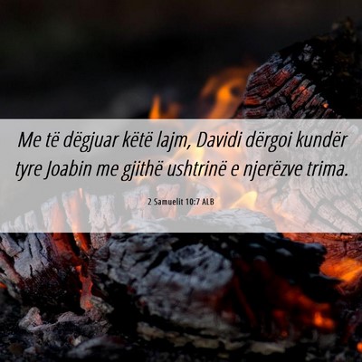 Picture 06 - 2 Samuelit 10:7 ALB - Me të dëgjuar këtë lajm, Davidi dërgoi - Bible Verse Picture