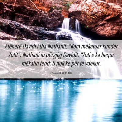 Picture 06 - 2 Samuelit 12:13 ALB - Atëherë Davidi i tha Nathanit: 